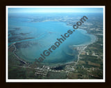 Aerial image of [3643] Anchor Bay with Black Wood frame