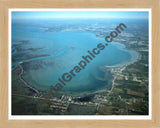 Aerial image of [3643] Anchor Bay with Natural Wood frame