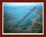 Aerial image of [3643] Anchor Bay with Cherry Wood frame