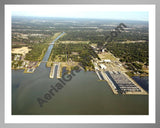 Aerial image of [3650] Clinton River Spillway with Silver Metal frame