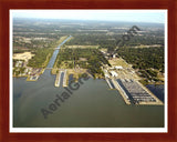 Aerial image of [3650] Clinton River Spillway with Cherry Wood frame