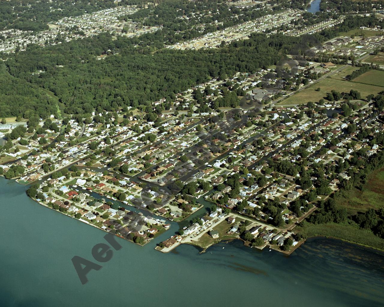 Aerial image of [3652] Pointe Rosa Subdivision with Canvas Wrap frame