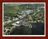 Aerial image of [3653] Clinton River-F14 with Cherry Wood frame