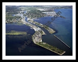 Aerial image of [3654] Clinton River - F16 with Black Metal frame