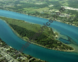 Aerial image of [3661] Stag Island with Canvas Wrap frame