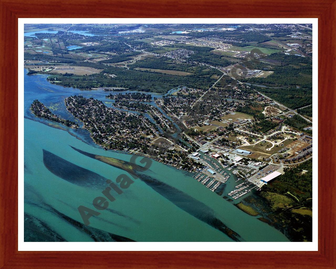 Aerial image of [3669] Gibraltar with Cherry Wood frame