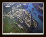 Aerial image of [3670] Gibraltar with Black Wood frame