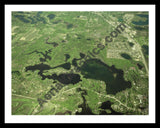 Aerial image of [379] Indianwood & Manitou Lakes in Oakland, MI with Black Metal frame