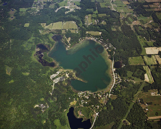 Aerial image of [3898] Silver Lake in Washtenaw, MI with No frame