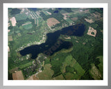 Aerial image of [3908] Ryerson Lake in Newaygo, MI with Silver Metal frame