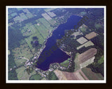 Aerial image of [3909] Long Lake in St Joseph, MI with Black Wood frame