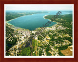 Aerial image of [3922] Boyne City with Cherry Wood frame