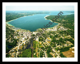 Aerial image of [3922] Boyne City with Black Metal frame