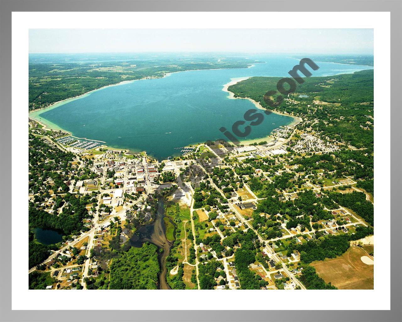 Aerial image of [3922] Boyne City with Silver Metal frame