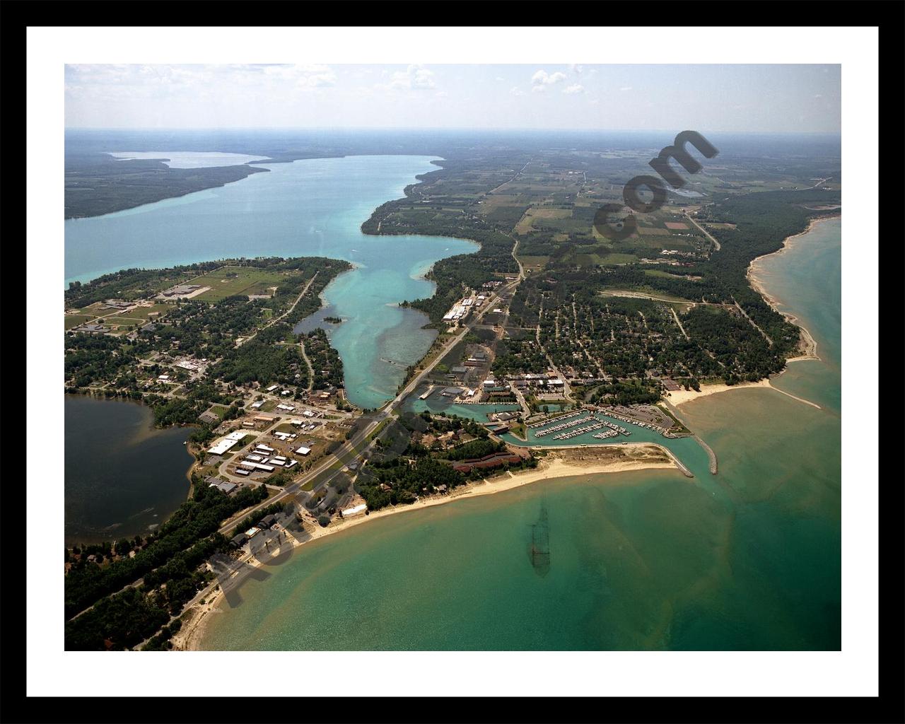 Aerial image of [3924] Elk Rapids with Black Metal frame