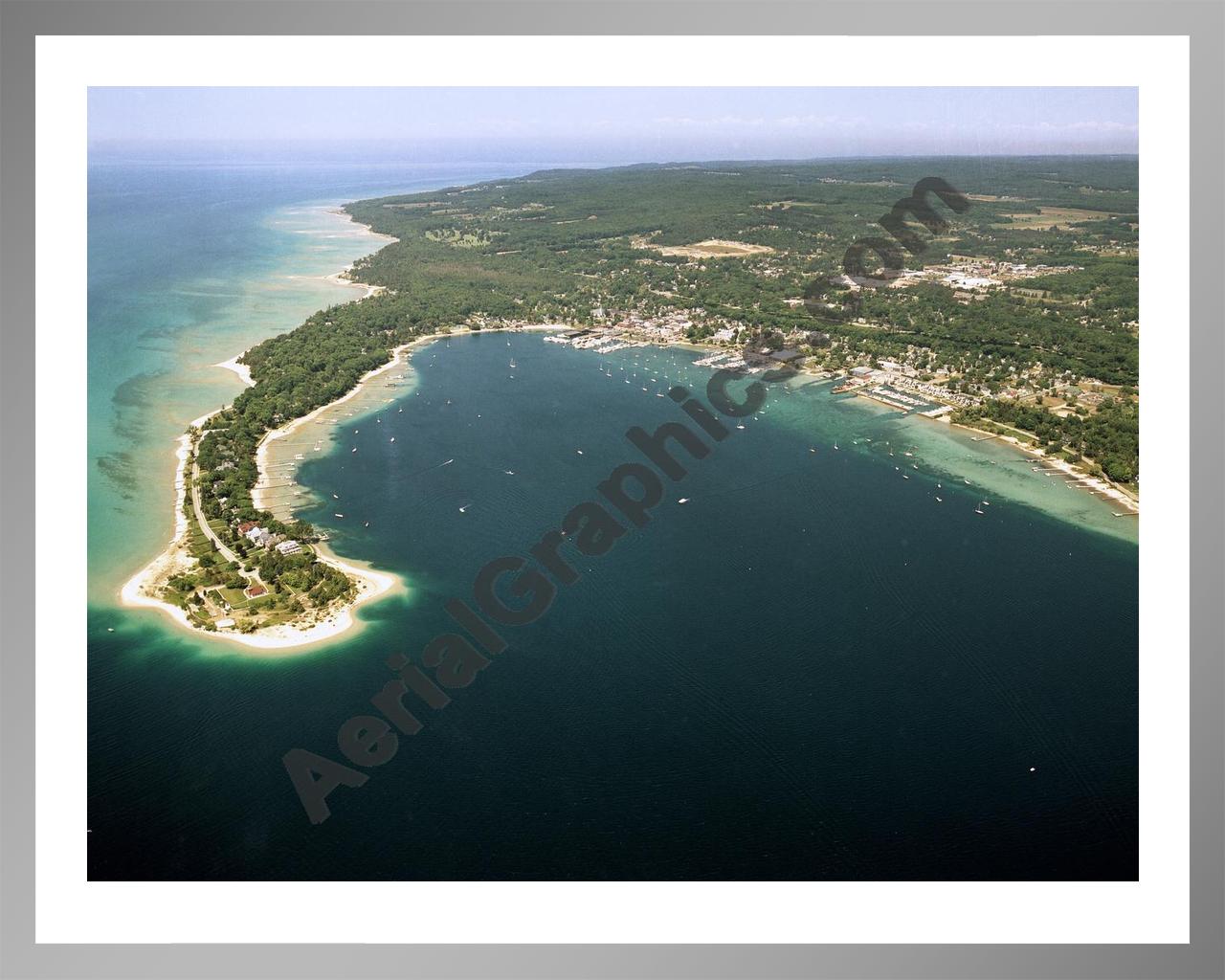 Aerial image of [3935] Harbor Springs with Silver Metal frame