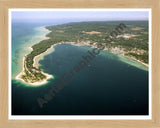 Aerial image of [3935] Harbor Springs with Natural Wood frame