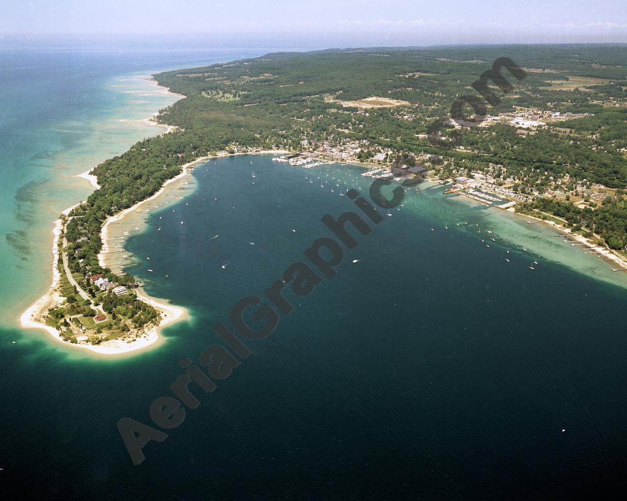 Aerial image of [3935] Harbor Springs with Canvas Wrap frame