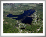 Aerial image of [3938] Middle Lake in Barry, MI with Silver Metal frame