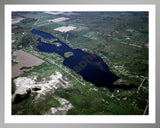 Aerial image of [3939] Algonquin Lake in Barry, MI with Silver Metal frame