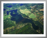 Aerial image of [3951] Magician Lake in Cass, MI with Silver Metal frame