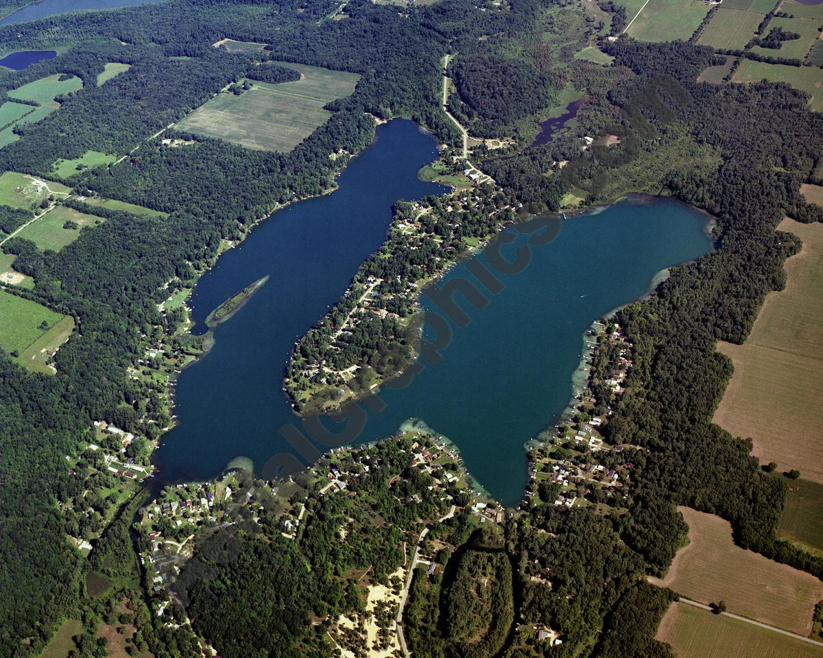 Aerial image of [3966] Shavehead Lake in Cass, MI with No frame