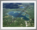 Aerial image of [3975] Clear Lake in Ogemaw, MI with Silver Metal frame