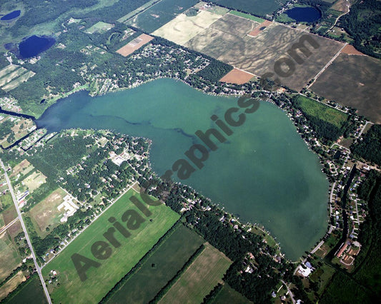 Aerial image of [3977] Eagle Lake in Cass, MI with No frame