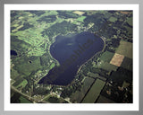 Aerial image of [3979] Indian Lake in Cass, MI with Silver Metal frame