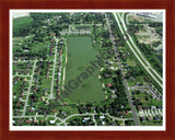 Aerial image of [397] Kenowa Lake in Ottawa, MI with Cherry Wood frame