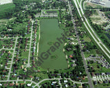 Aerial image of [397] Kenowa Lake in Ottawa, MI with Canvas Wrap frame