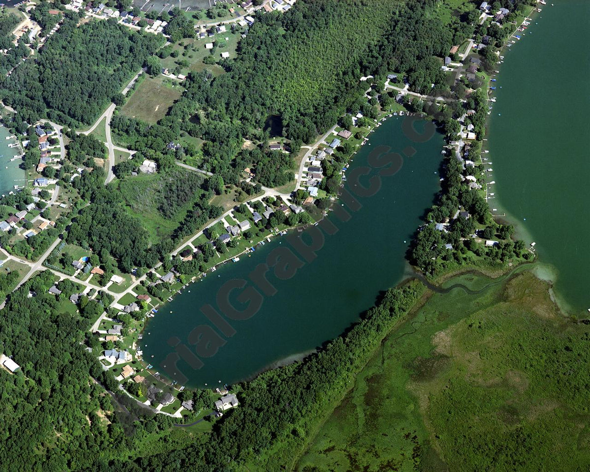 Aerial image of [3986] Coverdale Lake in Cass, MI with No frame