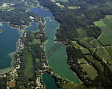 Aerial image of [3989] Long Lake in Cass, MI with Canvas Wrap frame