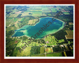 Aerial image of [402] Klinger Lake in St Joseph, MI with Cherry Wood frame