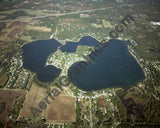 Aerial image of [4044] Eagle Lake in Kalamazoo, MI with No frame