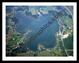 Aerial image of [413] Lake George with Black Metal frame