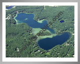 Aerial image of [4176] Harper Lake in Lake, MI with Silver Metal frame