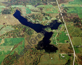 Aerial image of [418] Lake Lochbrae in Gladwin, MI with Canvas Wrap frame