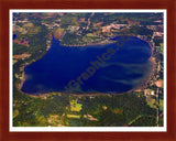 Aerial image of [4203] Sand Lake in Lenawee, MI with Cherry Wood frame