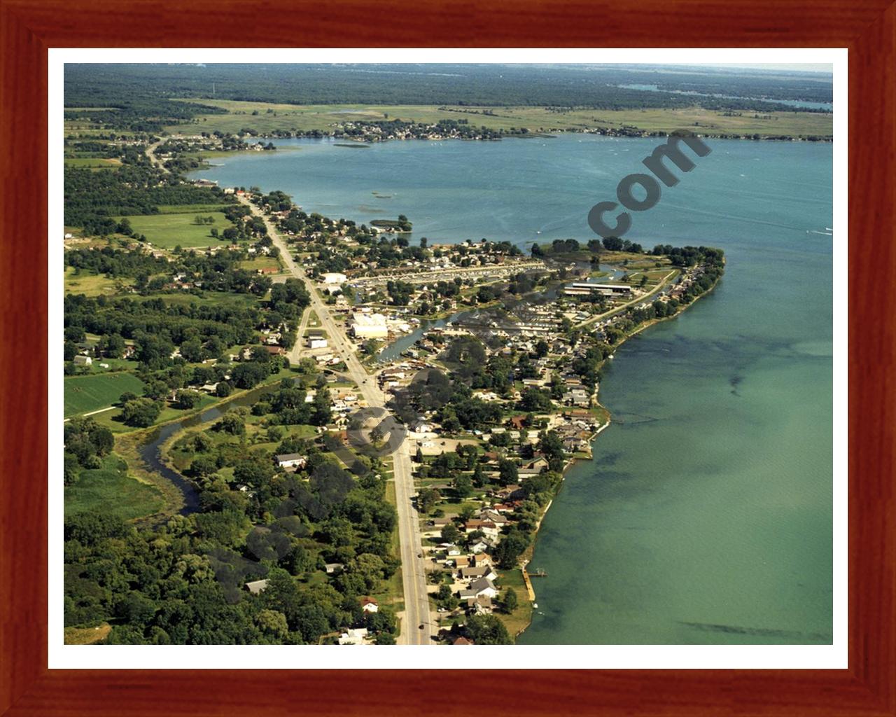 Aerial image of [4232] Fair Haven with Cherry Wood frame