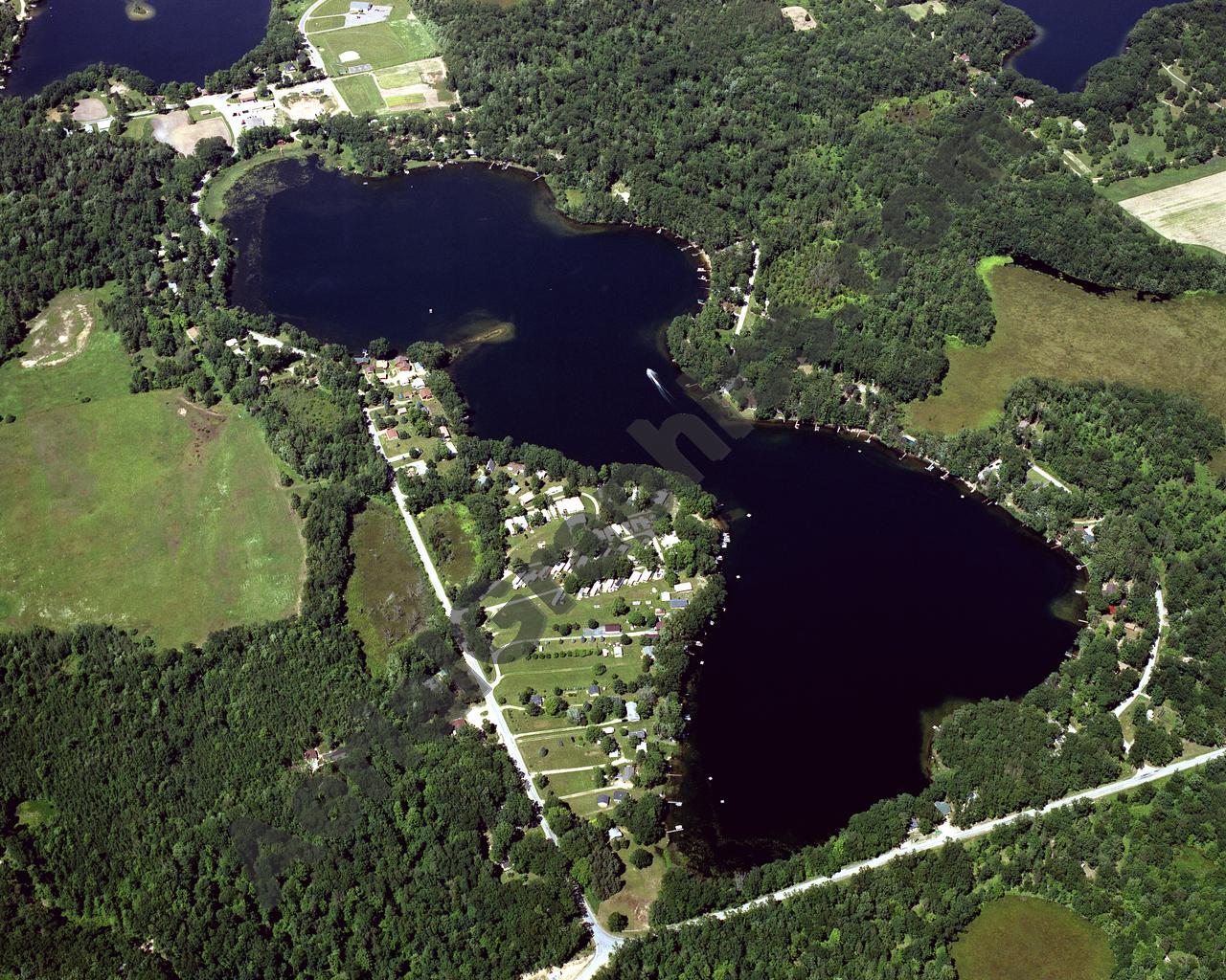 Aerial image of [4245] Loon Lake in Lake, MI with No frame