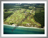 Aerial image of [4247] Arcadia Bluffs Golf Club, looking East with Silver Metal frame