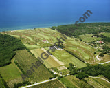 Aerial image of [4248] Arcadia Bluffs Golf Club looking West with Canvas Wrap frame