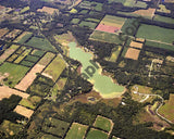 Aerial image of [4258] Goose Lake in Hillsdale, MI with No frame