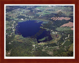 Aerial image of [4271] Cedar Lake in Livingston, MI with Cherry Wood frame