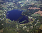 Aerial image of [4271] Cedar Lake in Livingston, MI with Canvas Wrap frame