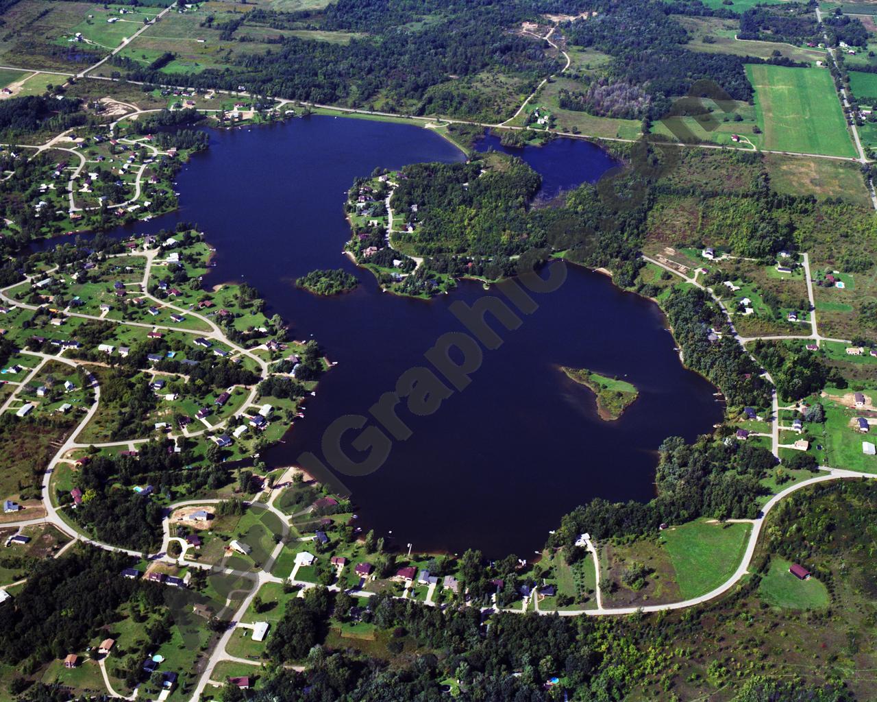 Clinton Michigan Lake Victoria in Clinton County, MI – Aerial Graphics