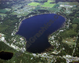 Aerial image of [4279] Bostwick Lake in Kent, MI with Canvas Wrap frame