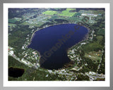 Aerial image of [4279] Bostwick Lake in Kent, MI with Silver Metal frame