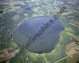 Aerial image of [4283] Round Lake in Mason, MI with No frame